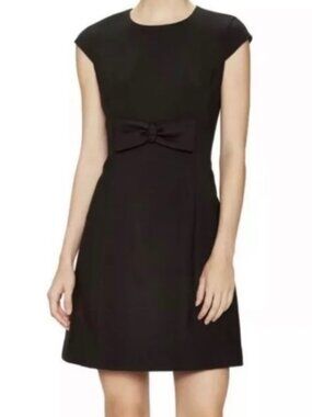 Kate Spade Stretch Crepe Bow Lollipop Dress Black